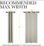 NICETOWN Room Darkening Curtain Panels 90 inches Long, Privacy Draperies - Image 7