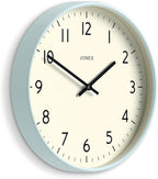 JONES CLOCKS® Studio wall Clock | Modern Round Style | 12 inch | Pale Blue | - Image 2