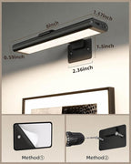 EZVALO Picture Light for Wall, Rechargeable 2400mAh Battery Lights Wireless - Image 2