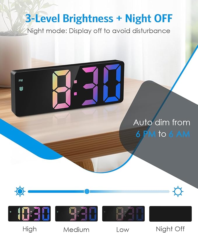 AMIR Upgraded Digital Alarm Clocks - Image 4