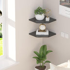 JJL Corner Wall Shelf, Easy-to-Assemble, Wall Mount Corner Shelves - Image 2