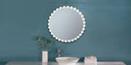Madison Park Round Mirror, Metal Frame Circle Mirror 27 inch, Wall Art Decor - Image 10