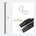 OUZUGIE 8-Pack 57 Inches, WPC Slat Wall Panel Trim, Corner Guard - Image 3