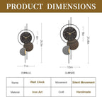 Modern Wall Clock for Living Room, Large Black Decorative Wall Clock, Creative - Image 3