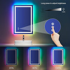 LOAAO 28"X32" LED Bathroom Mirror - Image 5