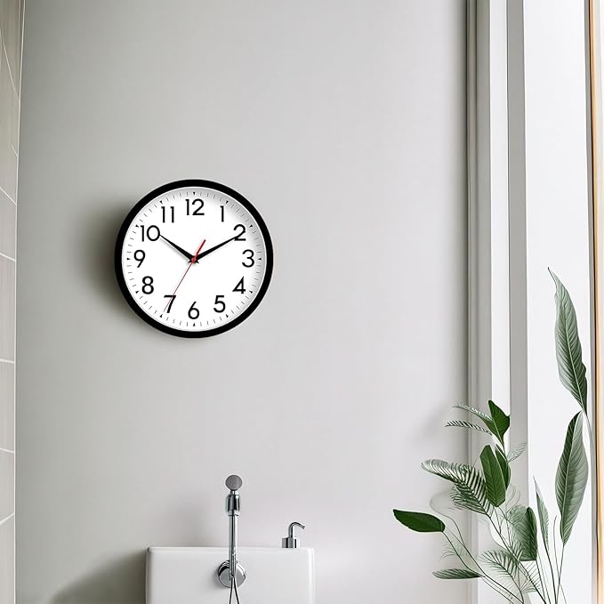 DAXSMY Wall Clock 8 Inch Silent Non-Ticking Battery Operated - Image 5