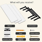 Vervida® White Floating Shelves - Image 7