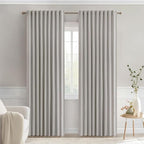 MIULEE Stone Back Tab Blackout Curtains 72 Inches Long 2 Panels Set by MIULEE