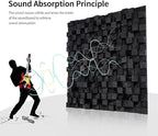 Lukelli 3D Wall Art, Sound diffusing panel, Studio Sound diffuser, Modern Wall - Image 6