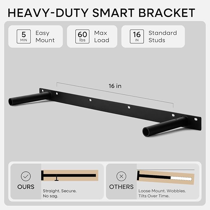 Homeforia Classic Walnut 36 inch Floating Shelf, High End Solid Real Wood Small - Image 4
