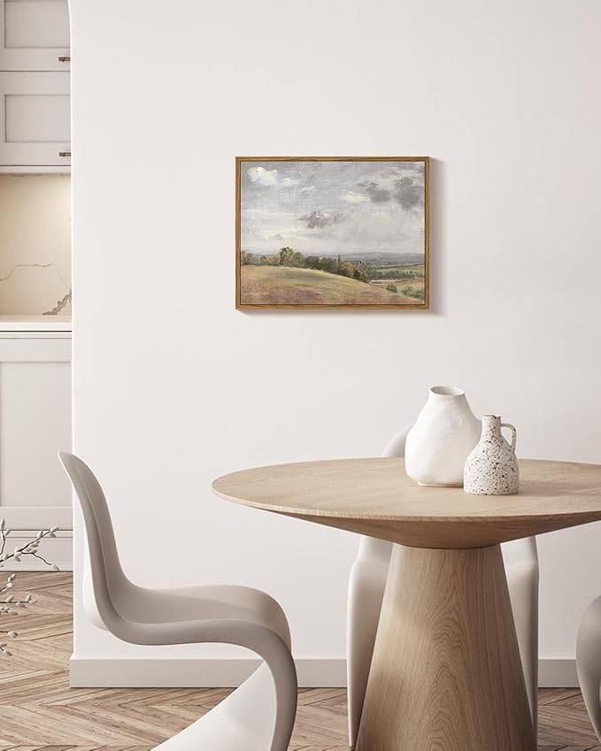 InSimSea Framed Canvas Wall Art Vintage Decor, Landscape Wall Art, Farmhouse - Image 4