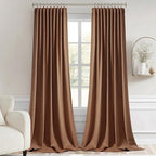 MIULEE Back Tab Blackout Curtains 102 Inch Long 2 Panels Set - Image 9