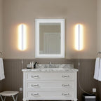 KELUOLY Modern Plug in Wall Sconces, 23.6 inch Frosted White LED Long Wall - Image 5