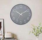 SIN&MI Wall Clock Silent & Non Ticking Modern Quartz Battery Operated Digital - Image 7