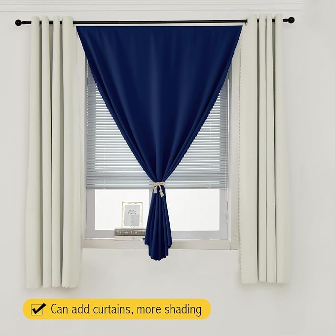 Portable Light Blocking Curtains Self-Stick Design, Removable Adhesive Window - Image 8