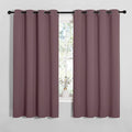 NICETOWN Bedroom Curtain Panels Blackout Draperies, Dry Rose, 1 Pair, 55 by by NICETOWN