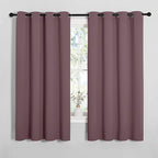 NICETOWN Bedroom Curtain Panels Blackout Draperies, Dry Rose, 1 Pair, 55 by by NICETOWN