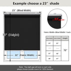 AOSKY Cordless Roller Shades Blackout Blinds - Image 5