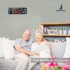 Abovsare Digital Wall Clock for Living Room Decor, Desk Alarm Clock for Bedroom - Image 9