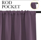 NICETOWN Blackout Curtains for Living Room, 2 Panels, 42 by 63, Darkening - Image 2