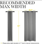 NICETOWN Silver Grey Blackout Curtain Panels - Image 5