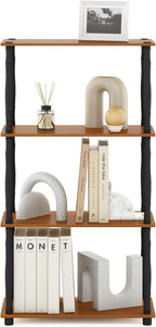Furinno Turn-N-Tube 4-Tier Multipurpose Shelf Display Rack, Classic Tubes - Image 4