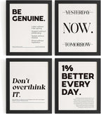 DSHFG Motivational Pictures Office Wall Decor Prints Set of 4, Inspirational by Unknown