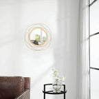 Mirrors for Wall Gold Circular Art Classic Metal Iron Frame Wall Mirror Decor - Image 4