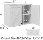 YOURLITE Laundry Cabinet, Medicine Cabinet, Bathroom Kitchen Storage Wall - Image 2