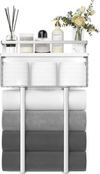 Towel Racks for Bathroom, Bathroom Shelf Over Toilet, Floating Shelves - Image 8