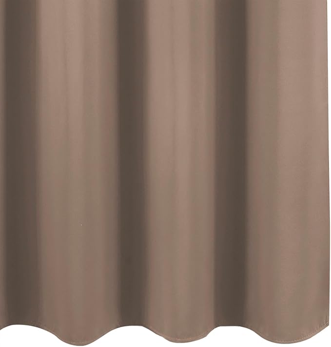 LEMOMO Blackout Curtains 52 x 90 Inch Long Cappuccino Curtains Set of 2 Panels - Image 8