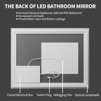 Koonmi 55"x36" LED Mirror for Bathroom, 90CRI Anti-Fog Vanity Mirror - Image 6