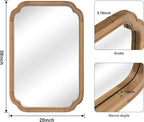 WallBeyond 20" x 30" Rounded Corner Arch Wall Mirror - Image 6