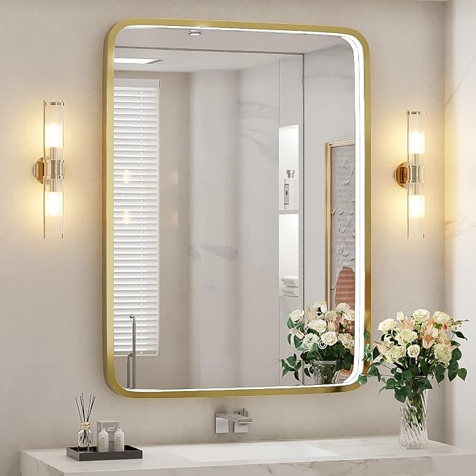 28x36 Inch LED Bathroom Mirror by FTOTI