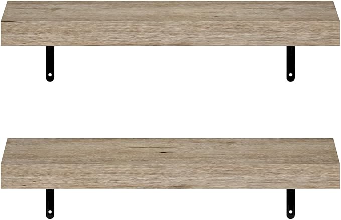Furinno Tanna Floating Shelves for Wall Set of 2, 22-Inch Wall Shelf, Triple - Image 6