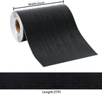 DESOMINOR 27FT Black Border Peel and Stick Black Wood Grain Wallpaper Border - Image 5