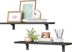 HOOBRO Floating Shelves for Wall, 15.4" Wall Mounted Shelves Set of 2, Hanging - Image 8