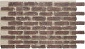 EverStone Aged Brick Faux Brick Panel, 46 7/8"W x 27"H x 1 1/4"D, Merlot Color by EkenaMillwork