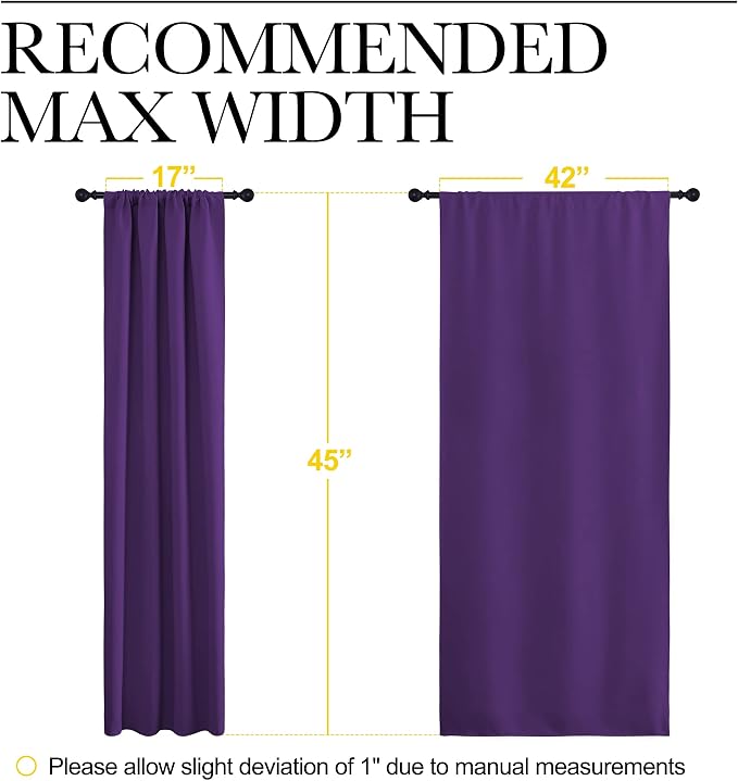 NICETOWN Blackout Purple Curtains - Image 7