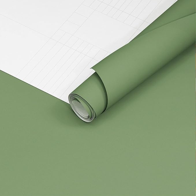 Yancorp 24"x120" Matte Grass Green Peel and Stick Wallpaper Removable Contact - Image 6