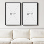 Large Framed Modern Abstract Wall Art Set of 2, Canvas Prints Paintings Artwork - Image 3