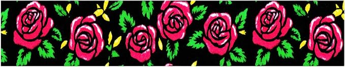 Red Rose Wall Border 196x4 Inch Peel and Stick Floral Wallpaper Border Black - Image 4