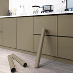 Dimoon 236''x15.7'' Etoupe Skin Peel and Stick Wallpaper Contact Paper Modern - Image 2
