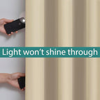 Yakamok 100% Blackout Lined Panels, Thermal Insulated Blackout Curtains - Image 3