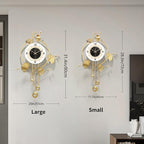 Wall Clock, Large Gold Wall Clock - Image 3