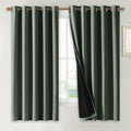 NICETOWN Dark Mallard 100% Blackout Lined Curtains, 2 Thick Layers Completely by NICETOWN
