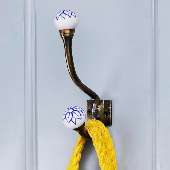 IndianShelf 44Lb. 6 Pieces Heavy Duty Decorative Double Hooks - Image 3
