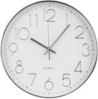 Wall Clock 12 Inch Non-Ticking Silent Modern Simple Style Round Decor Clock by BAKBRAND