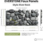 EverStone River Rock Faux Rock Panel, Azure Stone Color - Image 2