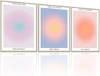 NCYEL 3 Colorful Abstract Posters Room Aesthetic Reiki Gradient Spiritual by NCYEL
